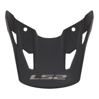LS2 COZ Peak Solid Matte Black Helmet Peaks