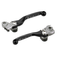 Zeta Black Brake/Clutch Pivot Lever Set for HONDA CRF250RX 2019-2025