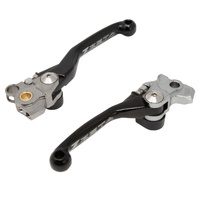 Zeta Black Pivot Lever Set for Kawasaki KX450 2019-2023