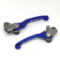 Zeta Blue Brake/Clutch Pivot Lever Set for KAWASAKI KX250F 2004