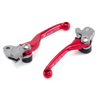 Zeta Red Pivot Lever Set for Kawasaki KX100 2001-2021