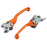 Zeta Orange Pivot Lever Set for Husqvarna FX350 2017