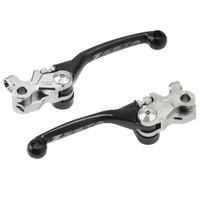 Zeta Black Brake/Clutch Pivot Lever Set for HUSQVARNA FE501s 2022-2024