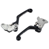 Zeta Black Pivot Lever Set for Yamaha XT250 2008-2023