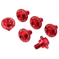 Zeta Red 6pc Fork Guard Bolt Set for HONDA CRF250RALLY 2017-2020