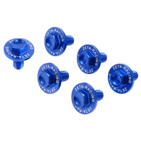 Zeta Blue 6pc Fork Guard Bolt Set for KAWASAKI KX450 2019-2025