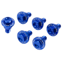 Zeta Blue 6pc Fork Guard Bolt Set for YAMAHA YZ250FX 2015-2025