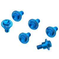 Zeta 6 PC H-Blue Alloy Fork Guard Bolt Set for GASGAS MC125 2021-2025