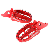 Zeta 57mm Red Alloy Ultrawide Footpegs for HONDA CRF1000L AFRICA TWIN/DCT 2018-2019