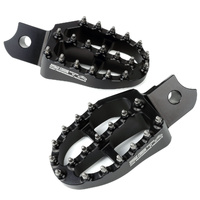 Zeta 57mm Black Alloy Ultrawide Footpegs for YAMAHA WR250F 2007-2024