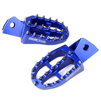 Zeta 57mm Blue Alloy Ultrawide Footpegs for YAMAHA WR250R/X 2007-2020