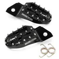 Zeta 57mm Black Alloy Ultrawide Footpegs for YAMAHA SEROW250 2005-2020