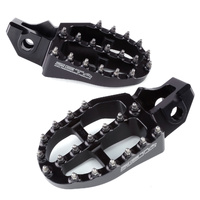 Zeta 57mm Black Alloy Ultrawide Footpegs for GASGAS MC450F 2021-2023