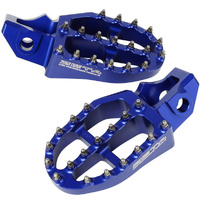 Zeta 57mm Blue Alloy Ultrawide Footpegs for GASGAS EX450F 2021-2023