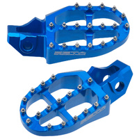 Zeta 57mm H-Blue Alloy Ultrawide Footpegs for HUSQVARNA TE/FE150-501 2017-2023