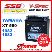 SSB 12V V-SPEC DRY CELL 125 CCA AGM BATTERY YAMAHA XT550 XT 550 1982-1983