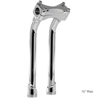 Biltwell Murdock 12" Chrome Pullback Bar Riser