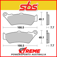 SBS Sintered Front Brake Pads for BMW G 650 GS 09-15