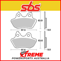 SBS Carbon Rear Brake Pads for Harley Davidson Softail Standard 06-07