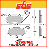 SBS Ceramic Front Brake Pads for Yamaha YBR 125 51D1/2 10-16