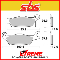 SBS Sintered Front Right Brake Pads for Can Am Renegade 800 R STD 12-14 EBC