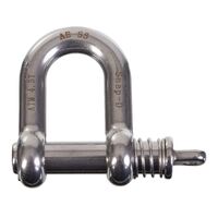 SNAP-D 17MM D SHACKLE STAINLESS STEEL
