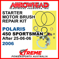 Arrowhead Polaris 450 Sportsman 06, Aft 25/06/06 Starter Motor Brush Kit SMU9114