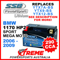 SSB 4-LFP14H-BS BMW 1170 HP2 Sport Mega Moto 2007-2009 Lithium Battery LFP14H-BS
