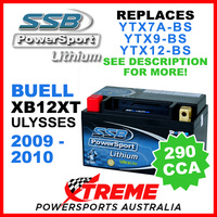 SSB 4-LFP14H-BS Buell XB12XT Ulysses 2009-2010 12V 290CCA Lithium Battery