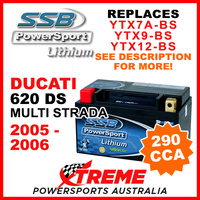 SSB 4-LFP14H-BS Ducati 620 DS Multistrada 2005-2006 Lithium Battery 290 CCA 12V