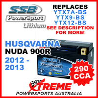 SSB 12V 290 CCA Husqvarna Nuda 900R 2012-2013 LFP14H-BS Lithium Battery
