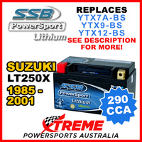 SSB 12V 290 CCA For Suzuki LT250X LT 250 X 1985-2001 LFP14H-BS Lithium Battery