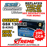 SSB 12V 290 CCA For Suzuki GSX1300BK B-King 2007-2010 LFP14H-BS Lithium Battery
