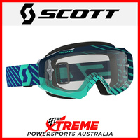 Scott Blue/Teal Hustle MX Goggles With Clear Lens Motocross Dirt Bike