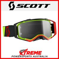 Scott Yellow/Red Prospect LS Goggles With Light Sensitive Grey Lens Motocross