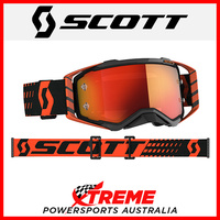 Scott Prospect Orange/Black Goggles With Orange Chrome Lens MX Dirt Bike
