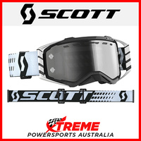 Scott Prospect Enduro Black/White Goggles With Light Sensitive Grey Lens MX Bike