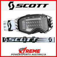 Scott Prospect Enduro Black/White Goggles With Clear Lens MX Dirt Bike Motocross