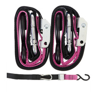 Gorillas Grip Tie Down Strap 38mm Black/Lavender Loop Pair