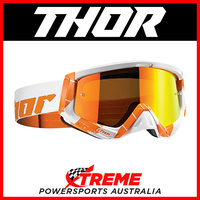 Thor Sniper Chase Orange/White Goggles With Orange Chrome Lens MX Eyewear Bike