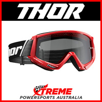 Thor Pro Combat Sand Red/Black Goggles With Grey Smoke Lens MX Eyewear Motocross