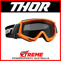 Thor Combat Sand Fluorescent Orange Goggles With Grey Smoke Lens MX Eyewear Bike