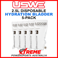 USWE 2.5L Disposable Refill Hydration Bladder 5-Pack 101016