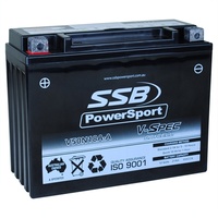 SSB 12V 450CCA 21AH V50N18A-A For Suzuki LT-F250 Quadrunner 1988-2001 V-Spec AGM Battery YTX24H-BS