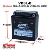 SSB 12V 85CCA 3AH VB3L-B Honda XL600R XL 600R 1983-1985 V-Spec AGM Battery RB3L-B