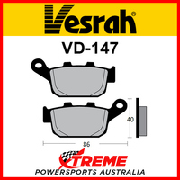 Honda CBR250R ABS 2011-2013 Vesrah Organic Rear Brake Pad VD-147