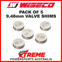 5 PACK WISECO 9.48mm 400cc+ 4-STROKE VALVE SHIMS 1.20mm - 3.50mm CRF KXF YZF RMZ