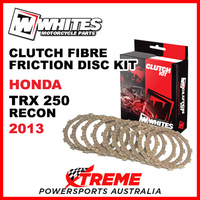 Whites Honda TRX250 TRX 250 Recon 2013 Clutch Fibre Plate Friction Disc Kit
