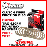 Whites Honda TRX420FM Fourtrax Rancher 2007-2013 Clutch Fibre Friction Disc Kit