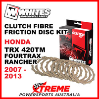 Whites Honda TRX420TM Fourtrax Rancher 2007-2013 Clutch Fibre Friction Disc Kit